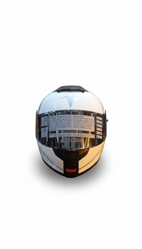 کلاه کاسکت فک متحرک TEKNO - سفید رنگ