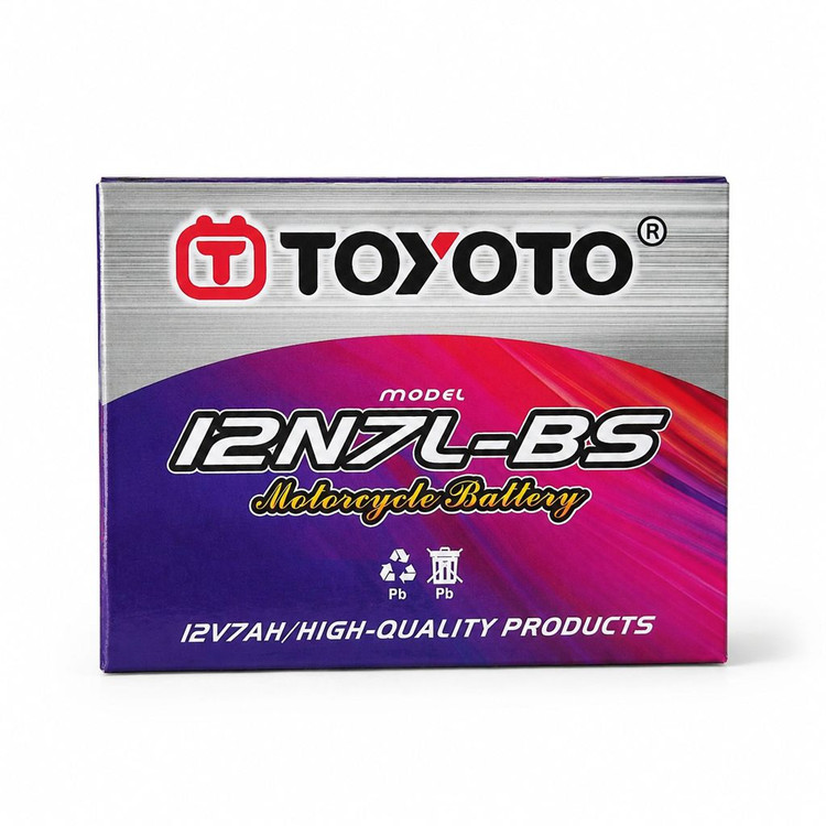 باتری موتورسیکلت TOYOTO مدل 12N7-BS