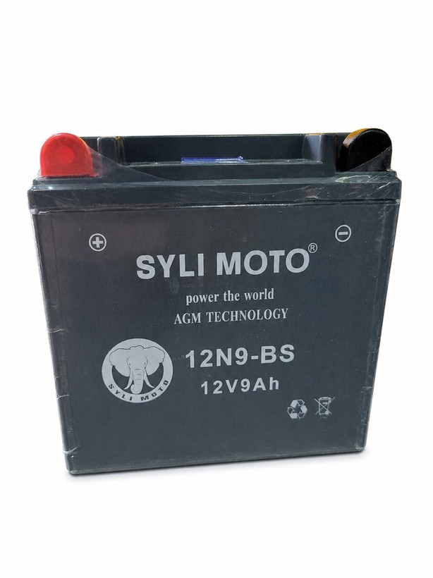باتری موتورسیکلت SYLI MOTO مدل 12N9-BS (۱۲ ولت ۹ آمپر)