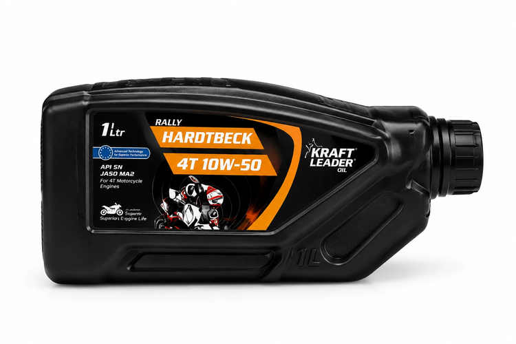 روغن موتور سیکلت کرافت لیدر مدل Rally Hardtbeck 4T 10W-50 حجم ۱ لیتر