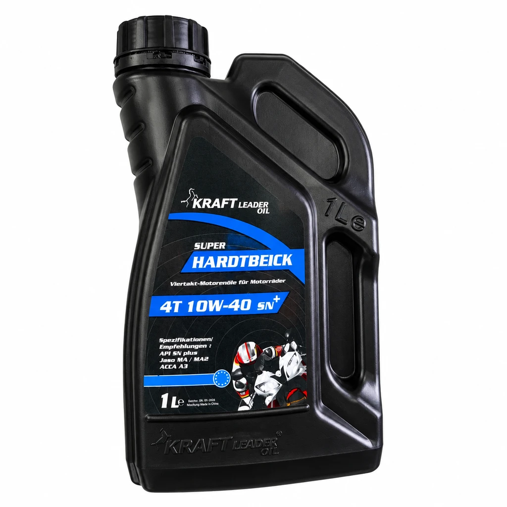 روغن موتور سیکلت کرافت لیدر مدل Super Hardtbeick گرانروی 10W-40 حجم ۱ لیتر (4T SN Plus)
